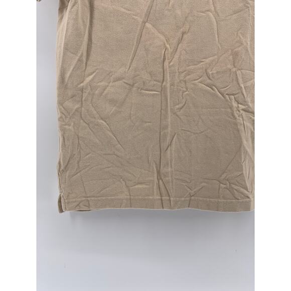 LEVI'S Men's Tan Solid Embroidered Logo Short Sleeve Housemark Polo Shirt SZ M - Picture 6 of 12